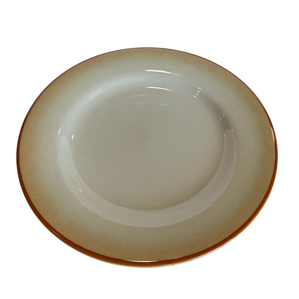 Jackson Dinner Plate Restaurant Hotel Ware Ambre Orange to Brown Rim 9.75"